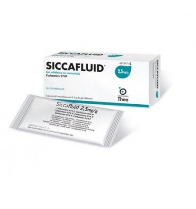 SICCAFLUID 2,5 mg/g GEL OFTALMICO 60 MONODOSIS 0